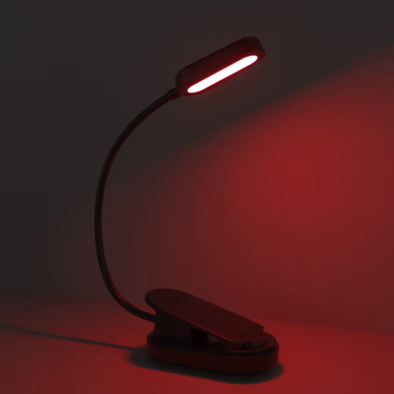 Lampara de luz roja de lectura