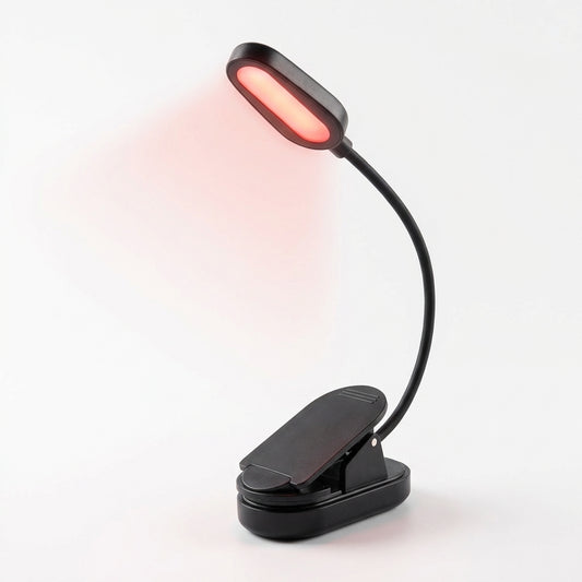 Lampara de luz roja de lectura